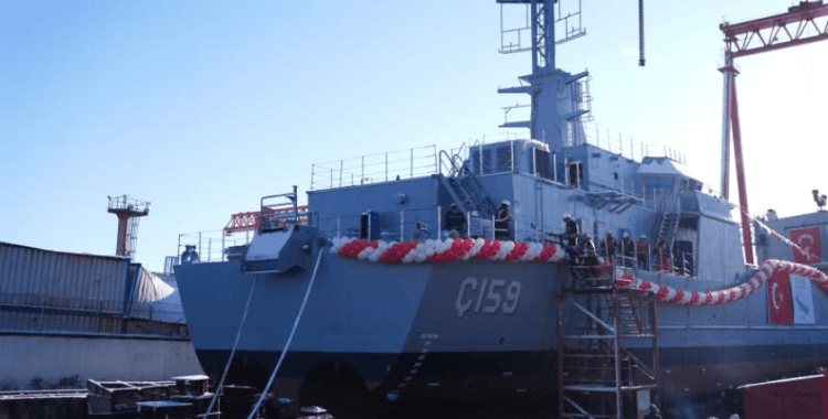 Yeni Tip Çıkarma Gemisi Ç-159 denize indirildi