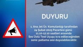 Eskişehir için sonic patlama sesi uyarısı yapıldı
