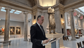 Marcus Aurelius heykeli Cleveland Sanat Müzesi'ndeki törenle Türkiye'ye iade edildi