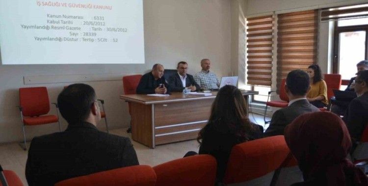 İl Sağlık Müdürlüğü’nde iş sağlığı ve güvenliği toplantısı yapıldı
