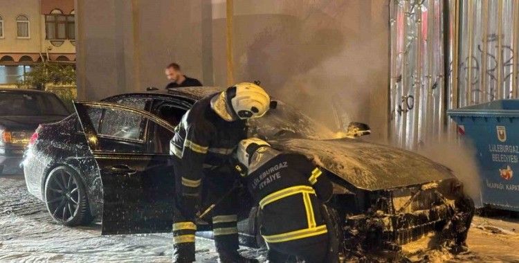 Lüleburgaz’da otomobil yangını
