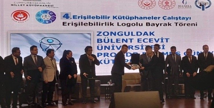 BEUN Prof. Dr. Durmuş Günay Kütüphanesi’ne "Erişilebilirlik Logo Bayrağı" takdim edildi
