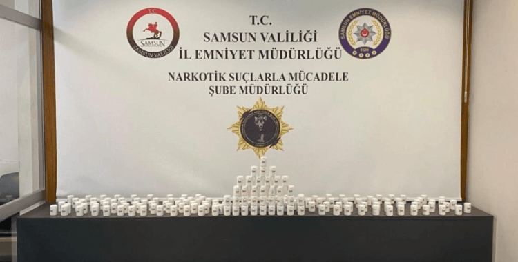 Samsun'da 14 bin 408 adet uyuşturucu hap ele geçirildi