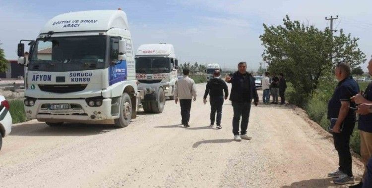 Sünnetci, sürücü kursları sınav alanlarını inceledi
