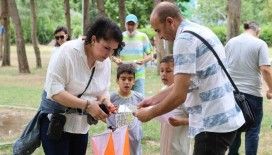 Doğada ailece sporun keyfini yaşadılar
