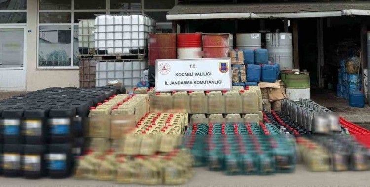 Kocaeli’de sahte madeni yağ operasyonu: 12 milyon TL’lik vurgun önledi
