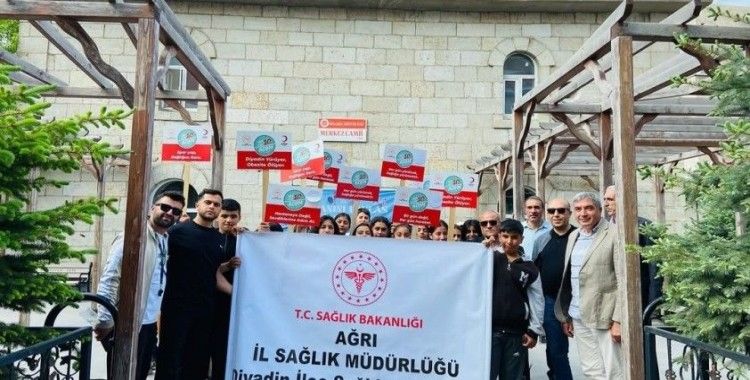Diyadin’de "sağlık için hareket et" yürüyüşü düzenlendi
