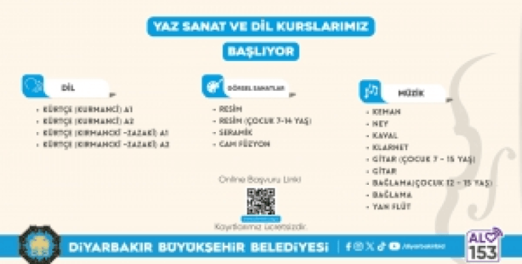 Ücretsiz yaz kursları başvuruları başladı
