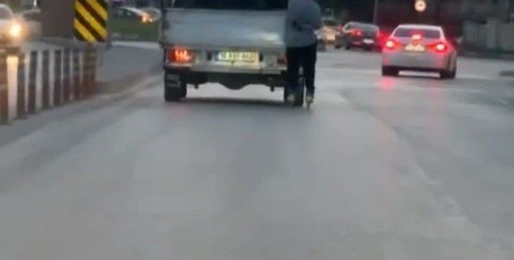 Tehlikeli yolculuk kamerada
