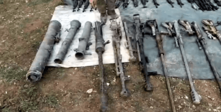 Irak'ın kuzeyinde ele geçirilen çok sayıda mühimmat imha edildi