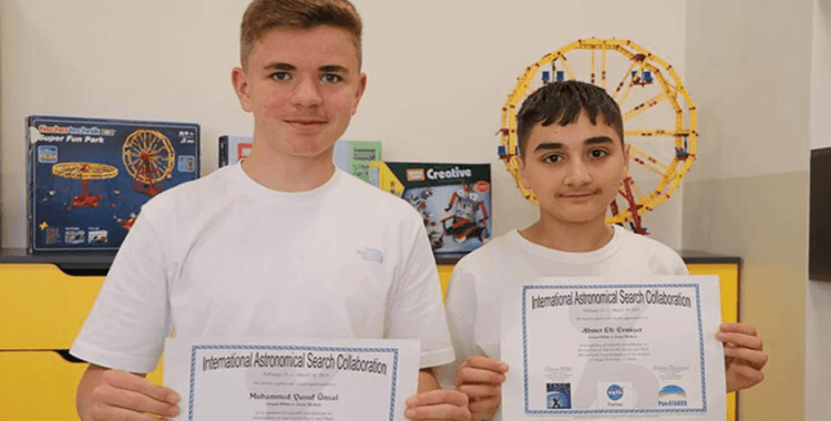 Yozgatlı öğrenciler 10 yeni gök cismi keşfetti: Öğrenciler keşfedilen bir cisme 'RTE' adını verdi