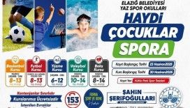 Elazığ Belediyesi ücretsiz yaz spor kursları başlıyor
