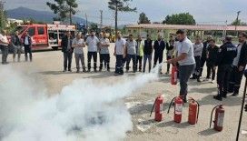 Dinar İlçe Özel İdaresi ekiplerine yangın eğitimi
