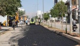 Karapınar caddesinde asfalt dökümüne başlandı
