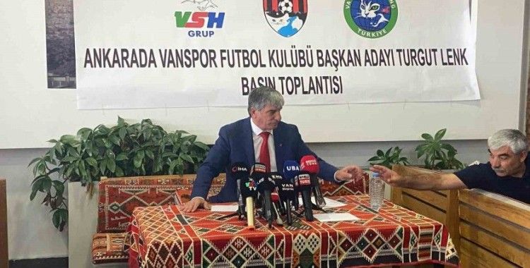 Turgut Lenk: "Vanspor’u gerektiği yerde Süper Lig’e çıkarma çabamız olacak"
