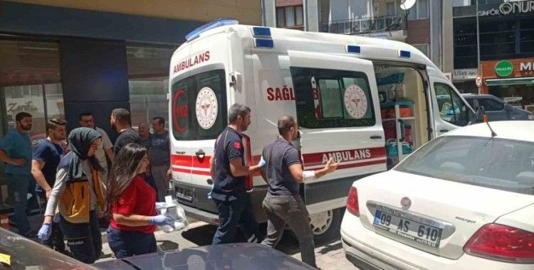 Motosiklet sürücüsünün öfkesi hastanelik etti
