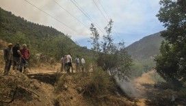 Makilik alanda korkutan yangın
