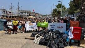 Marmaris koylarında çevre temizliği sürüyor
