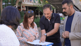 Eşbaşkanlar, Selahaddin Eyyubi Bulvarı’ndaki çalışmayı inceledi