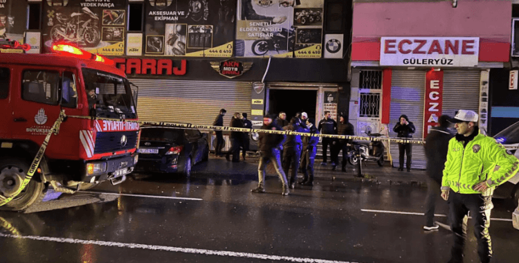 Esenler'de iş yerinde yangın çıktı: Dükkanda biri başından vurulmuş iki ceset bulundu