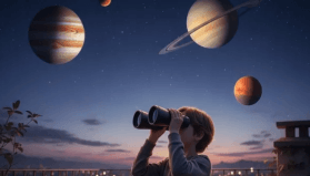 Gökyüzünde kozmik konvoy: Merkür’den Satürn’e altı gezegen aynı karede