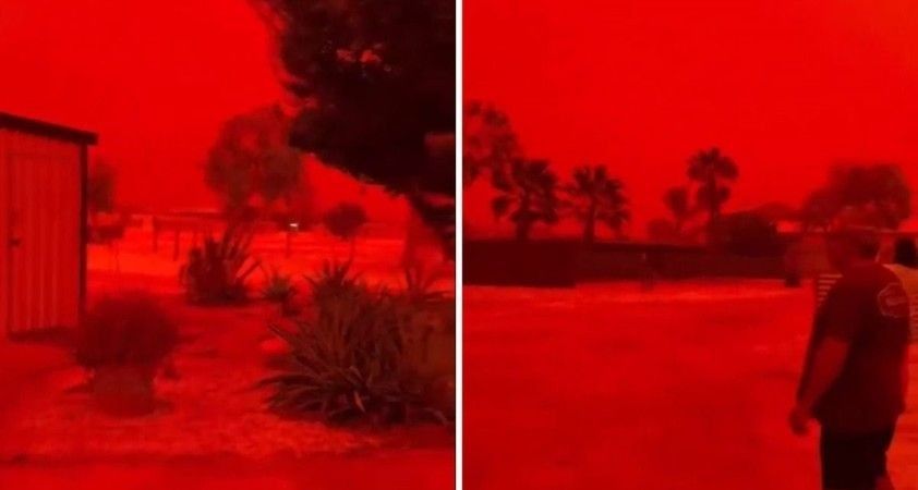 Avustralya’da gökyüzü ‘kıyamet kırmızısı’na döndü