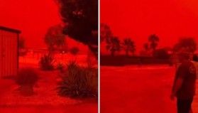 Avustralya’da gökyüzü ‘kıyamet kırmızısı’na döndü