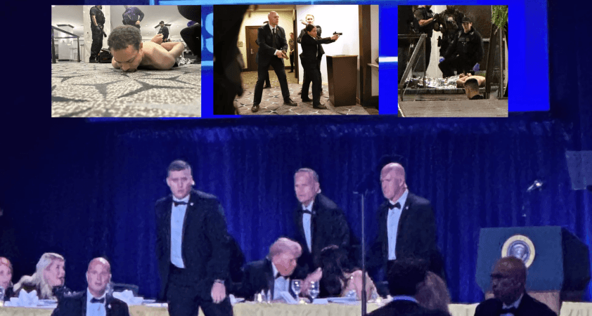 Beyaz Saray yemeğinde silah sesleri: Trump salondan çıkartıldı