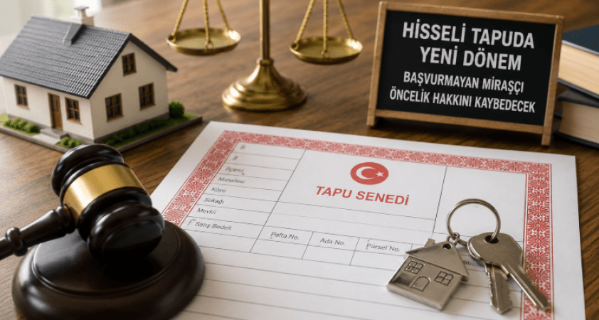 Hisseli tapuda mirasçılara ilk ihale hakkı: Başvurmayan önceliğini kaybedecek