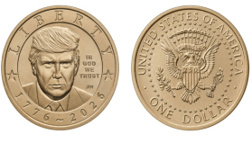 Yaşayan başkanın portresi tartışması: Trump’ın yüzü 1 dolarlık madeni paraya basıldı