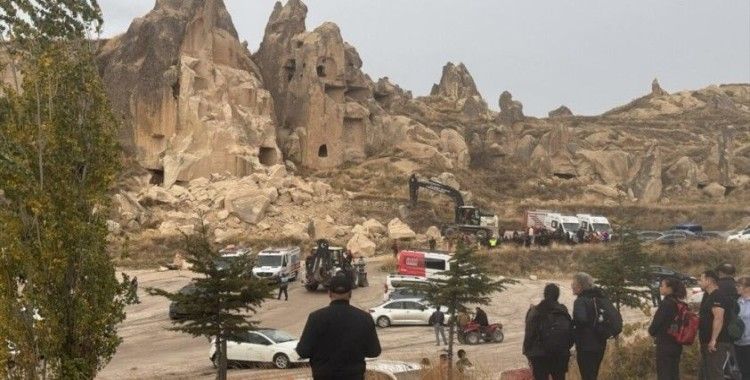 Kapadokya'da peribacası çöktü: 3 kişi öldü, 5 kişi yaralandı